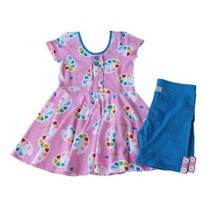 Eleanor Rose Perfect Palette Knit Annie Top Short Set. Size 10/12, 14/16